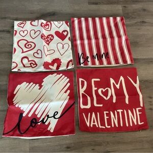 Heart and Love Pillow Covers Set